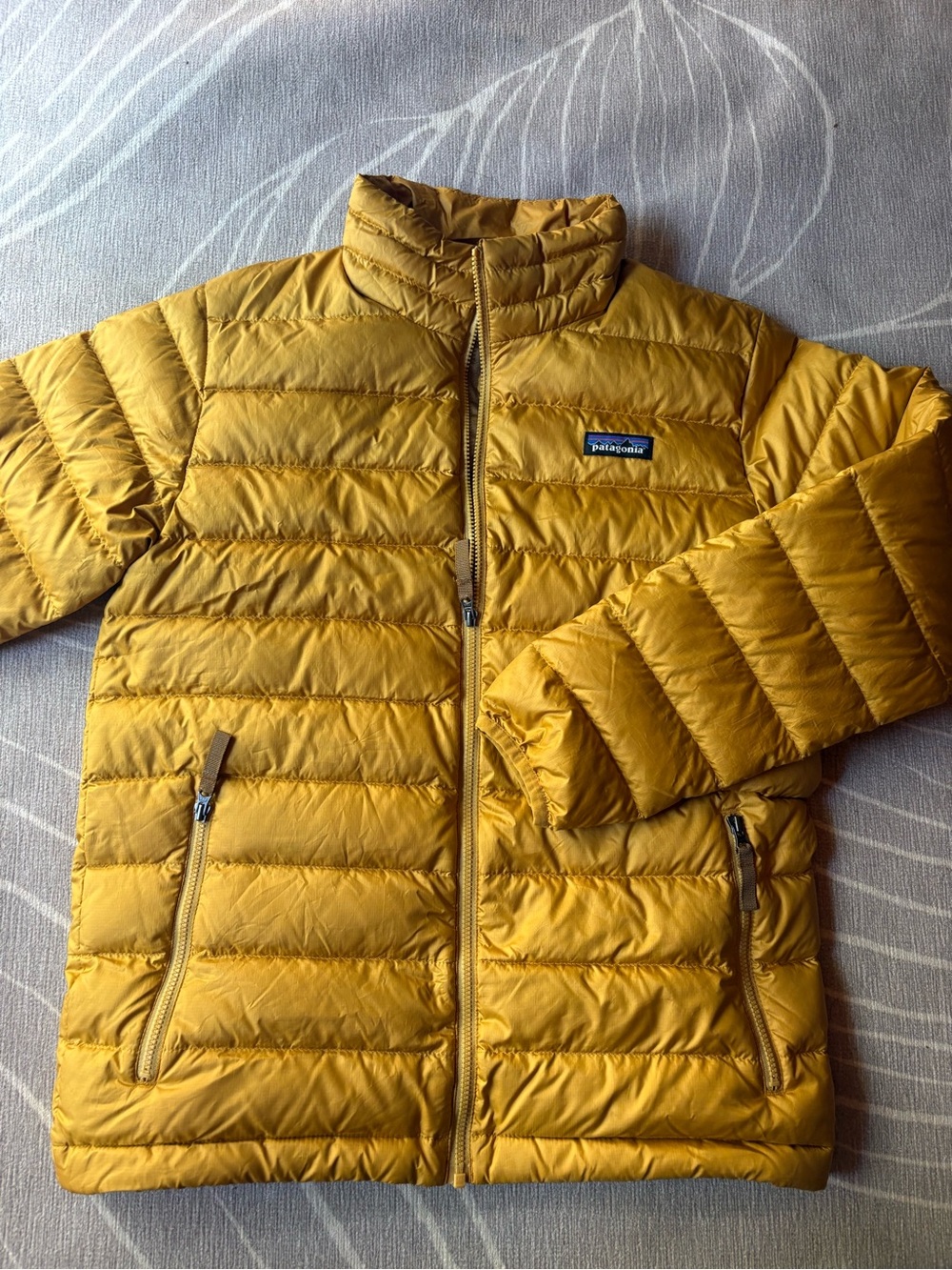 Patagonia down sweater size 12 gold